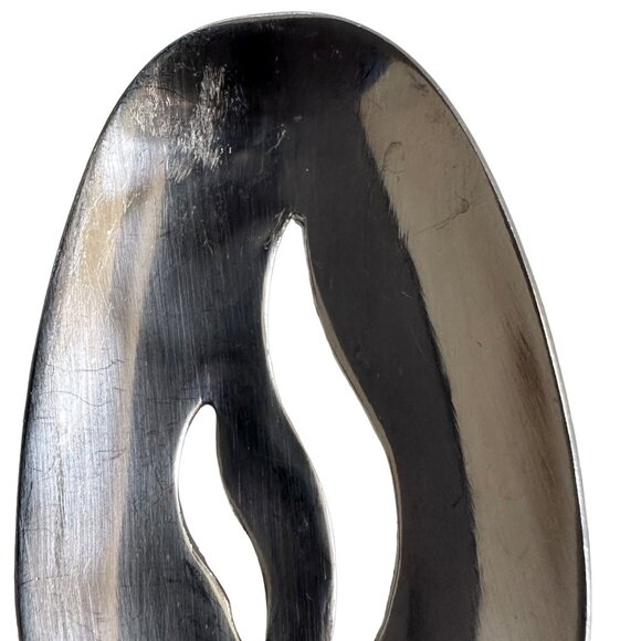 Serving Spoon Stainless Steel Aztec Pattern JPF3 JCPenney Flatware Slotted 2 PCS - Picture 12 of 13